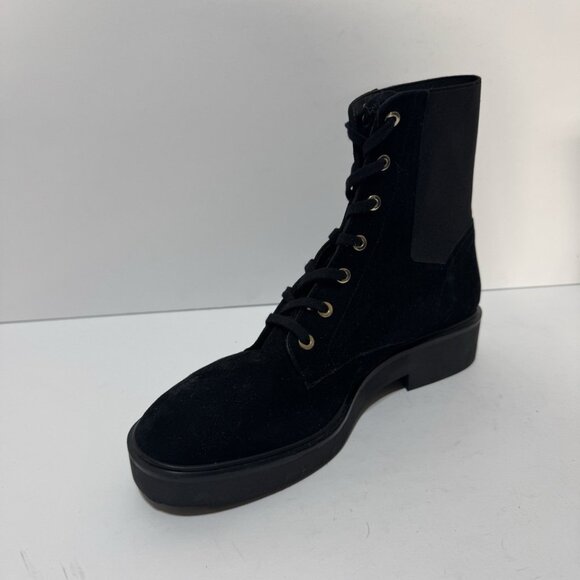 Stuart Weitzman Henley Chill Suede Black Size 9 B(M) - Picture 2 of 5